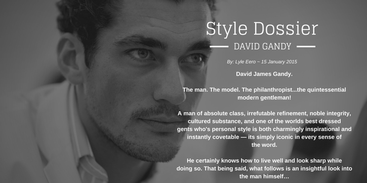 Style Dossier: David Gandy (monk + eero)